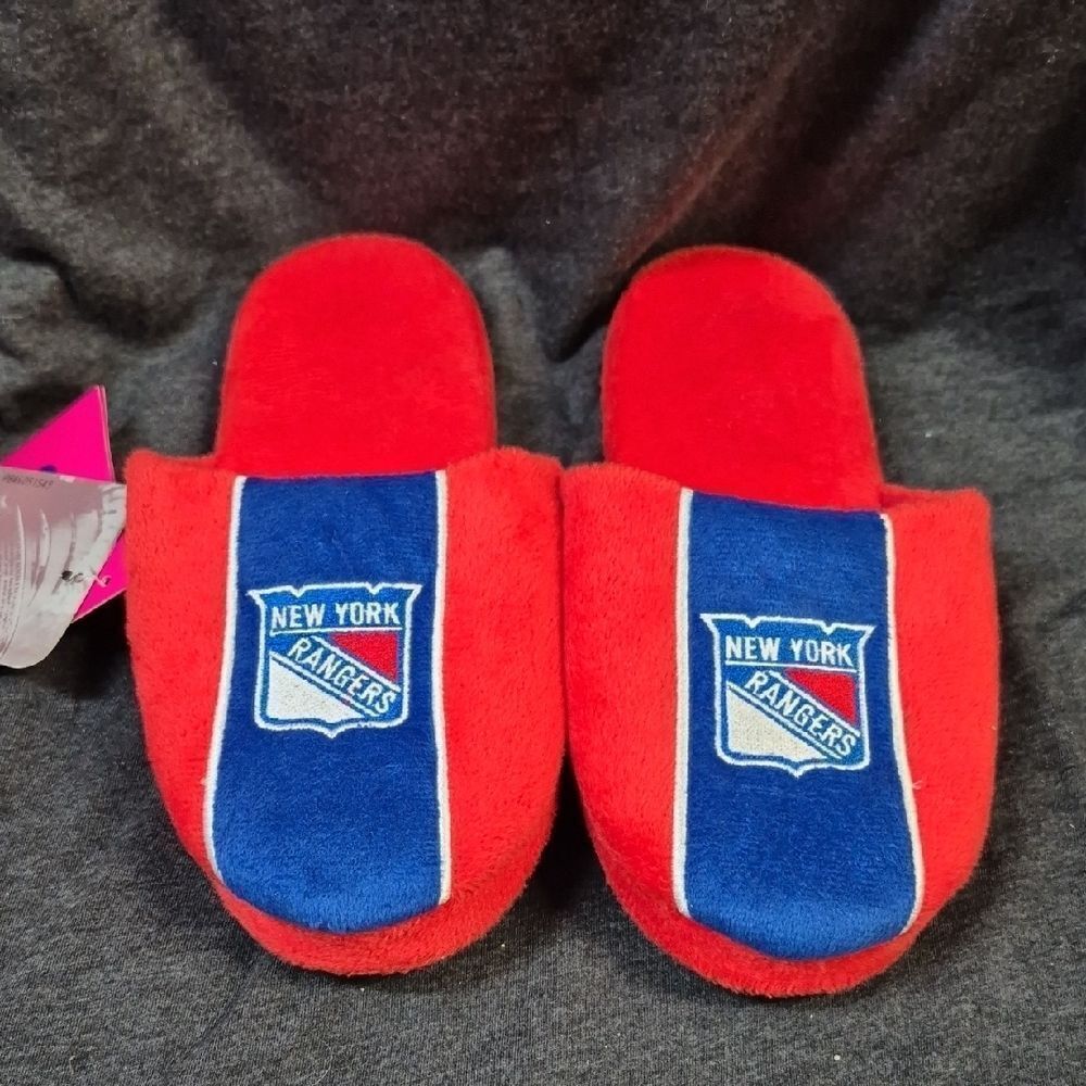 NHL New York Rangers 7/8 Slippers - NEW